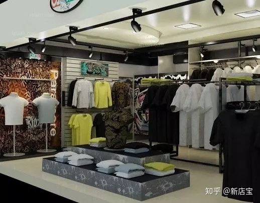 歐美服裝店鋪裝修_服裝店鋪裝修效果_服裝店鋪裝修