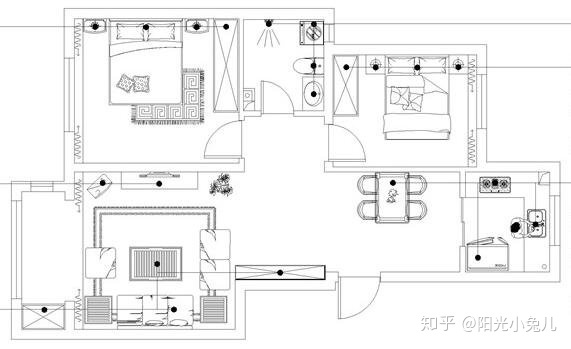 三室兩廳裝修樣板間！92平現(xiàn)代輕奢風格，清新雅致彰顯品質(zhì)生活